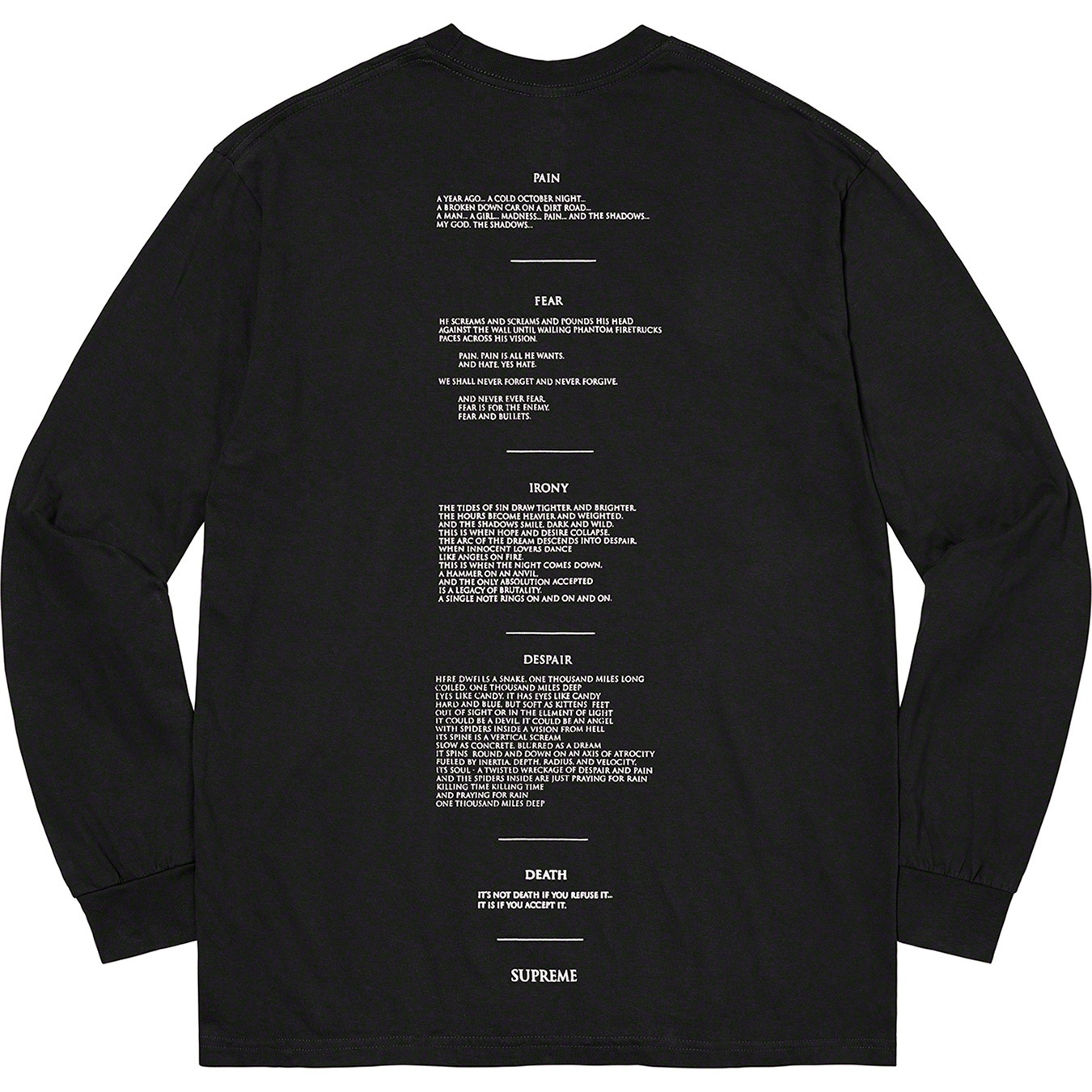 Supreme/The Crow L/S Tee view 2